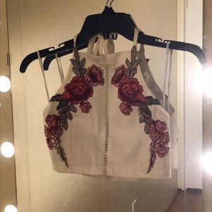 Floral crop top